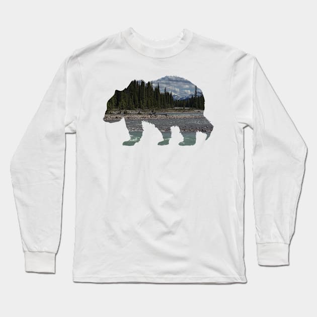 Bear shape design Long Sleeve T-Shirt by Photomisak72